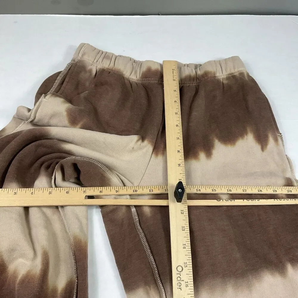 Pacsun Womens Y2K Jogger Sweatpants Tie Dye Fleece Cozy Lounge Boho Streetwear S